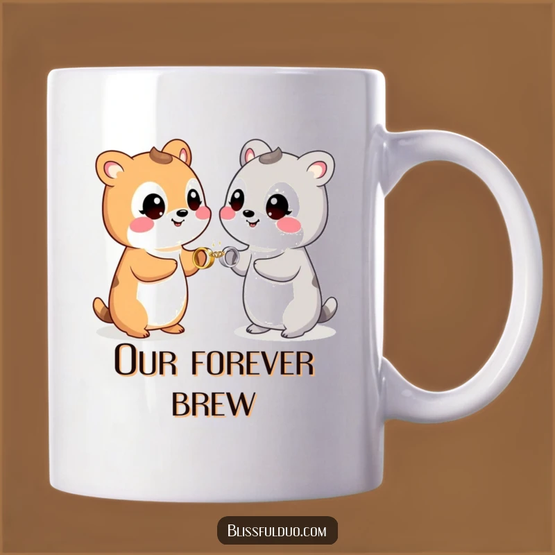 Funny Engagement Animals Mug a Romantic and Funny Gift